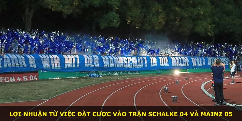 Lợi nhuận từ việc đặt cược vào trận Schalke 04 và Mainz 05