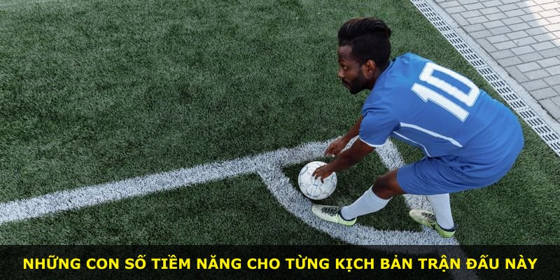Những con số tiềm năng cho từng kịch bản trận đấu này