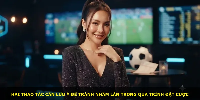 Hai thao tác cần lưu ý để tránh nhầm lẫn trong quá trình đặt cược