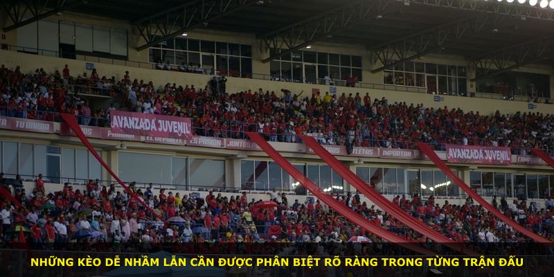 Những kèo dễ nhầm lẫn cần được phân biệt rõ ràng trong từng trận đấu