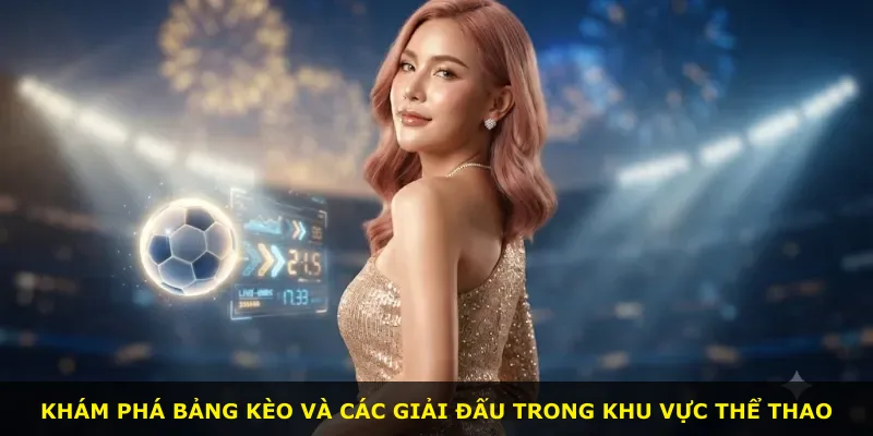 Khám phá bảng kèo và các giải đấu trong khu vực thể thao