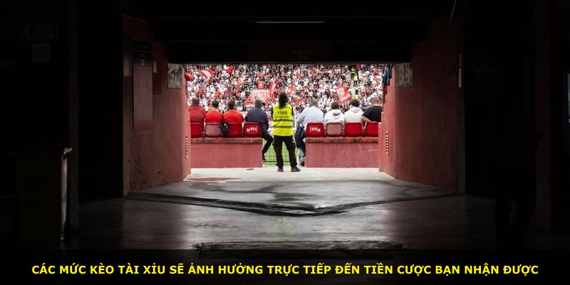 Các mức kèo tài xỉu sẽ ảnh hưởng trực tiếp đến tiền cược bạn nhận được