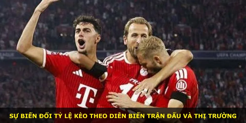 Sự biến đổi tỷ lệ kèo theo diễn biến trận đấu và thị trường